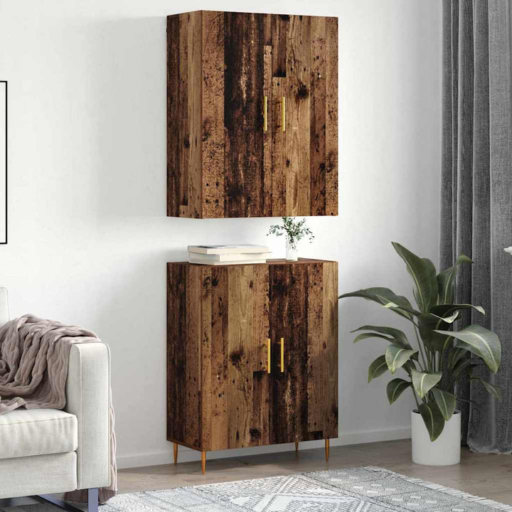 Highboard Gammelt træ 69,5 x 34 x 180 cm Konstrueret træ