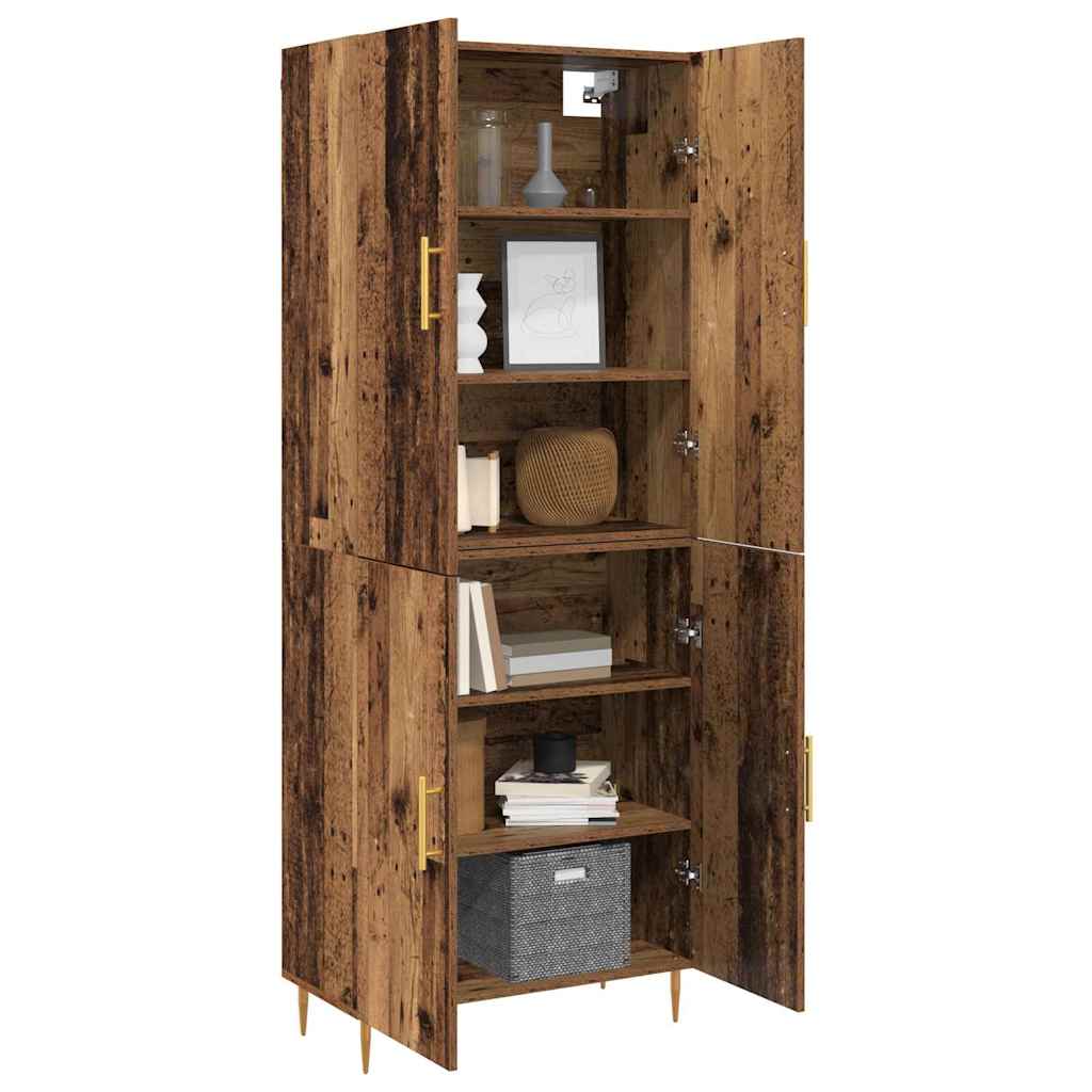 Highboard Gammelt træ 69,5 x 34 x 180 cm Konstrueret træ