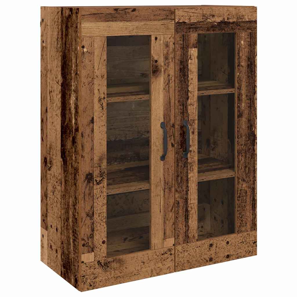 Highboard 2 pcs Gammelt træ 69,5 x 34 x 180 cm Konstrueret træ