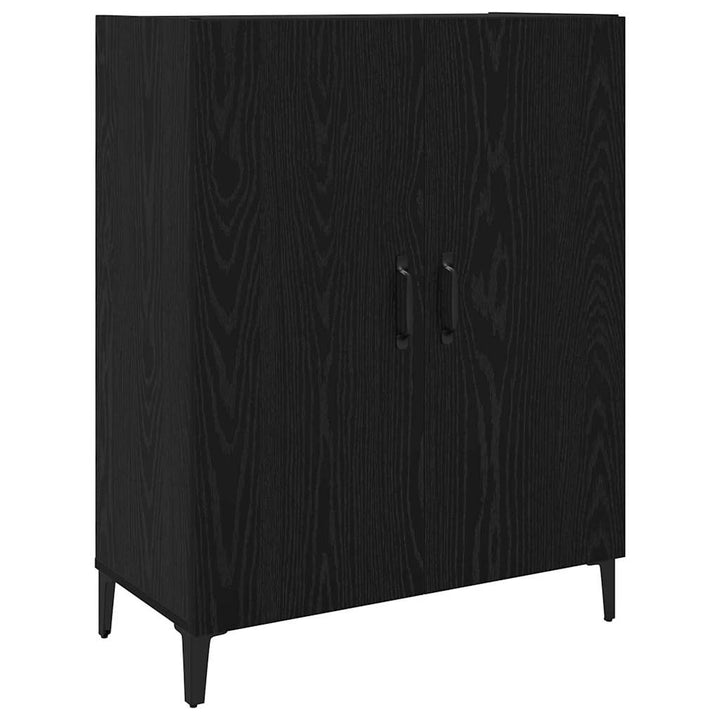 Highboard 2 pcs Sort eg 69,5 x 34 x 180 cm Konstrueret træ