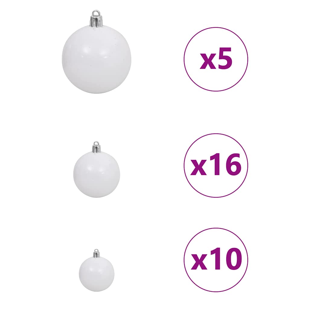 Juletræ Med dekorative strenglamper Grøn 400 cm PVC