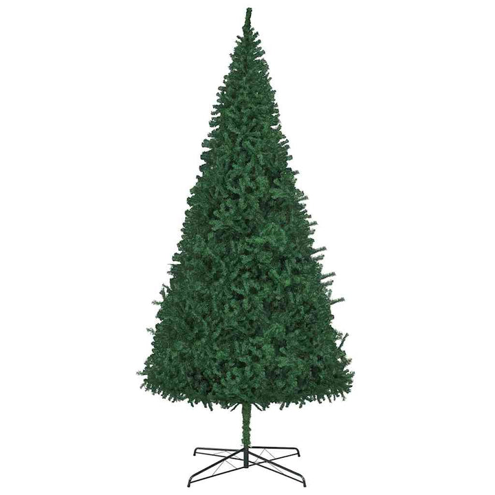 Juletræ Med dekorative strenglamper Grøn 400 cm PVC