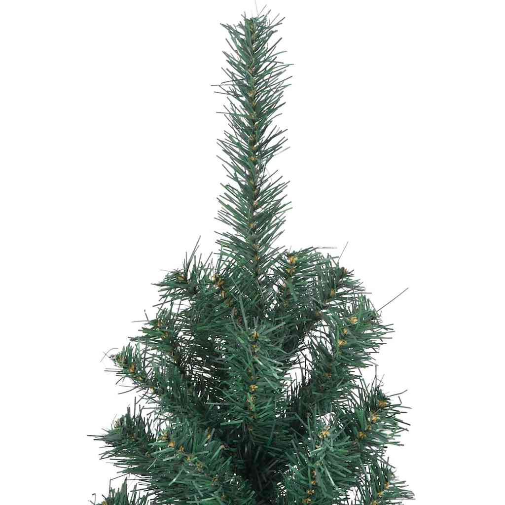 Kunstigt forudbelyst juletræ med 300 LED'er Grøn 500 cm PVC