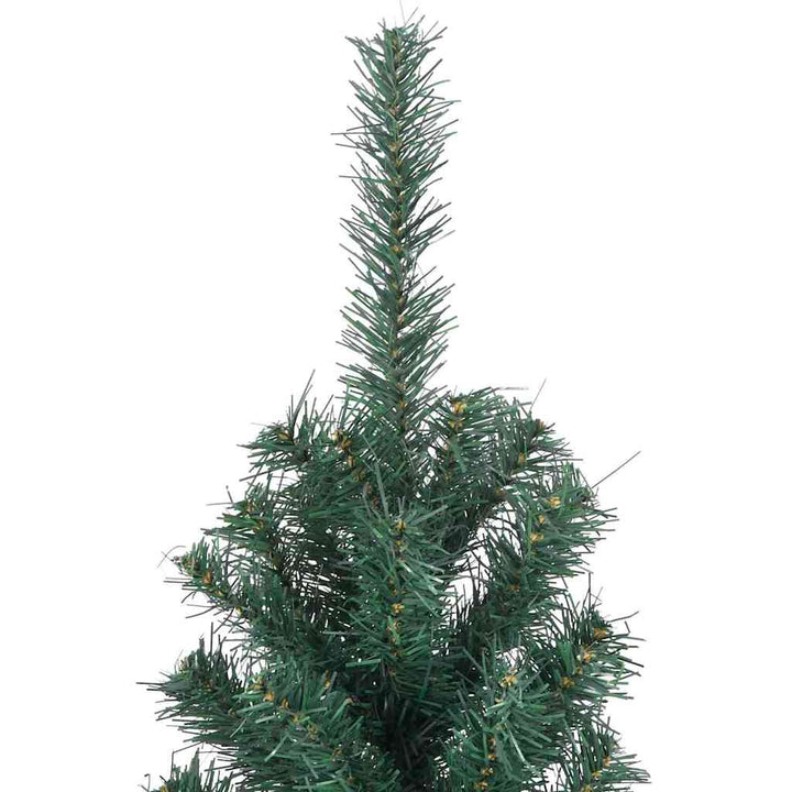 Kunstigt forudbelyst juletræ med 300 LED'er Grøn 500 cm PVC