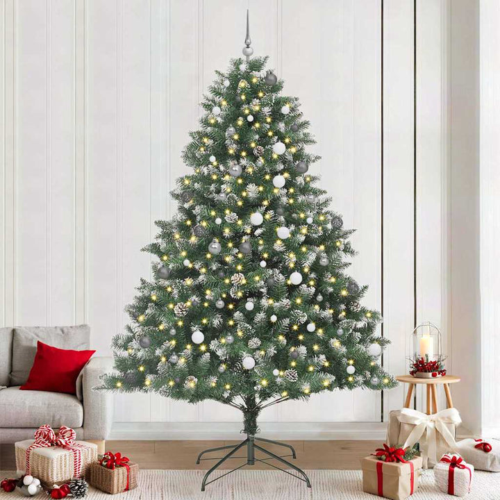 Kunstigt juletræ Grøn 160 x 160 x 240 cm PVC og plastik og stål
