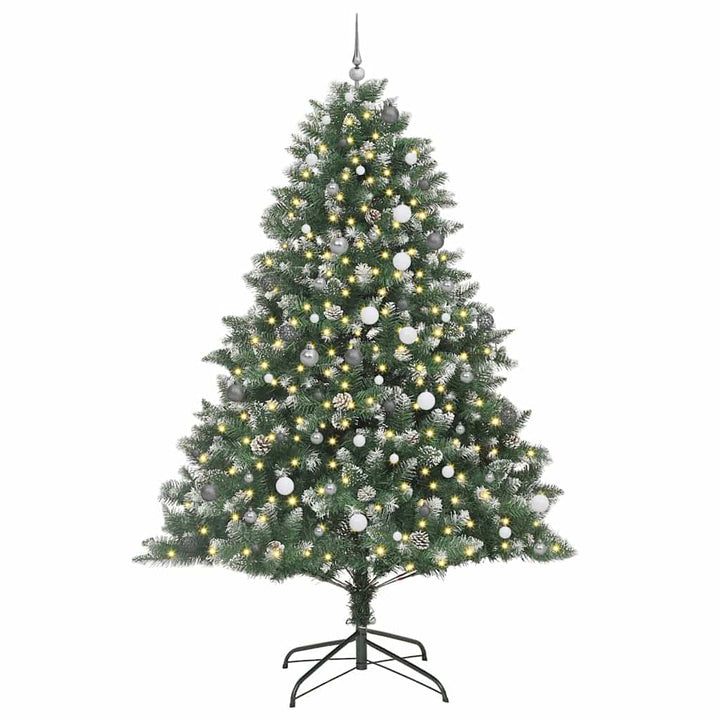 Kunstigt juletræ Grøn 160 x 160 x 240 cm PVC og plastik og stål