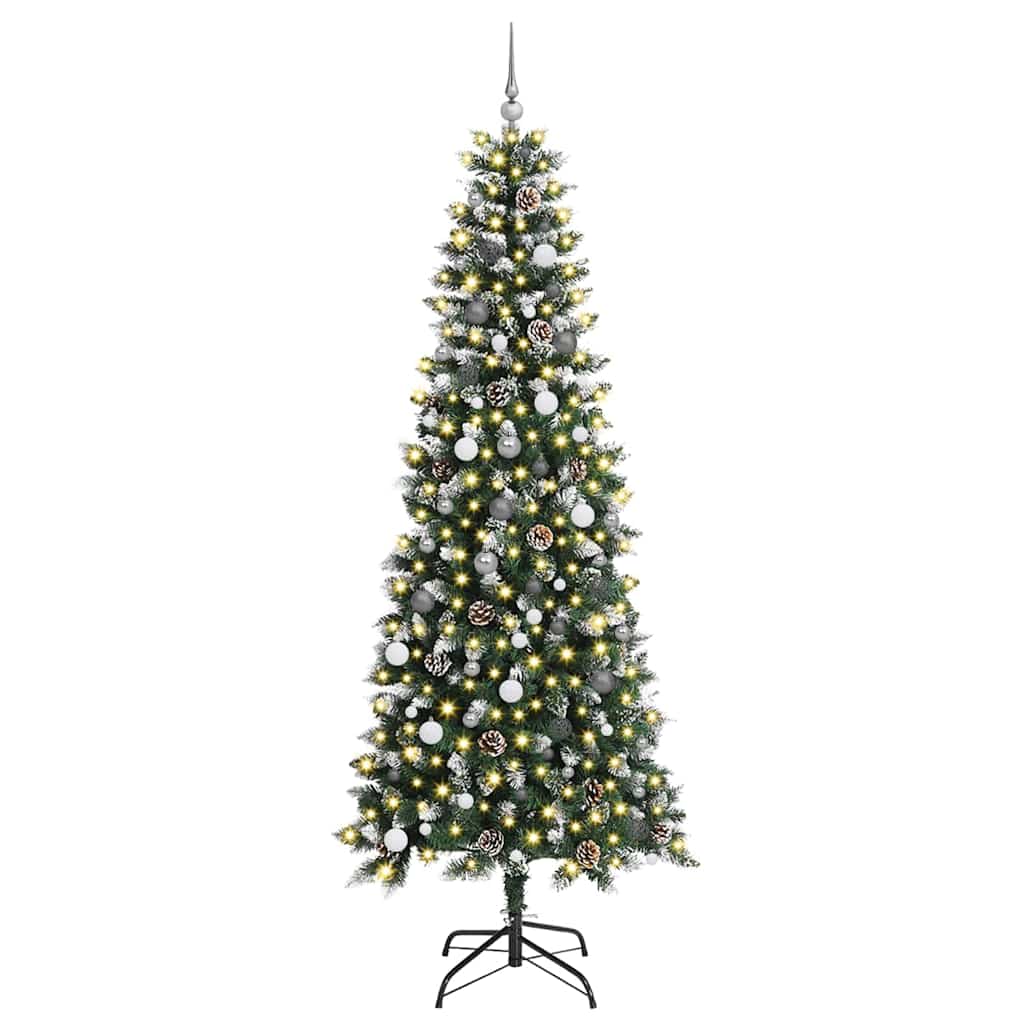 Kunstigt juletræ Grøn 96 x 96 x 240 cm PVC og plastik og stål