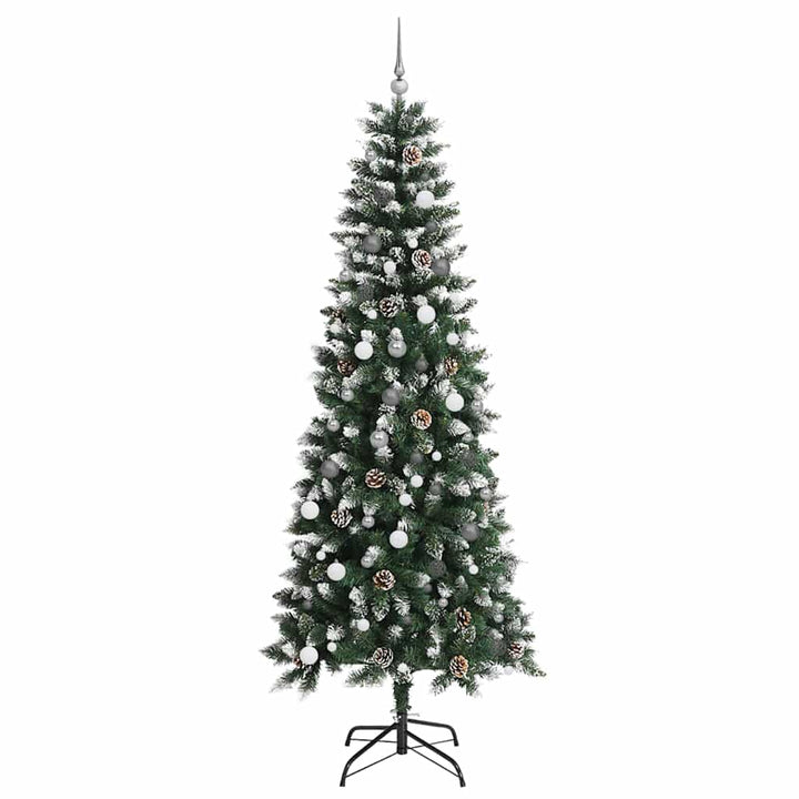 Kunstigt juletræ Grøn 96 x 96 x 240 cm PVC og plastik og stål
