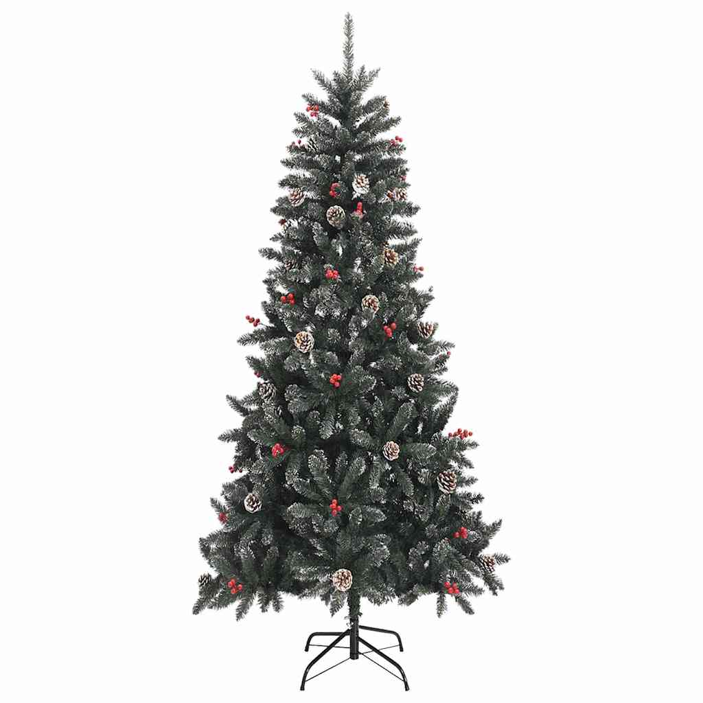 Kunstigt juletræ med 300 LED'er Grøn 129.5 x 129.5 x 240 cm