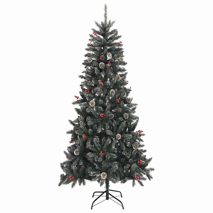 Kunstigt juletræ med 300 LED'er Grøn 129.5 x 129.5 x 240 cm
