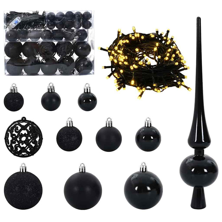 Kunstigt juletræ Grøn og hvid 150 cm PVC og metal og plast