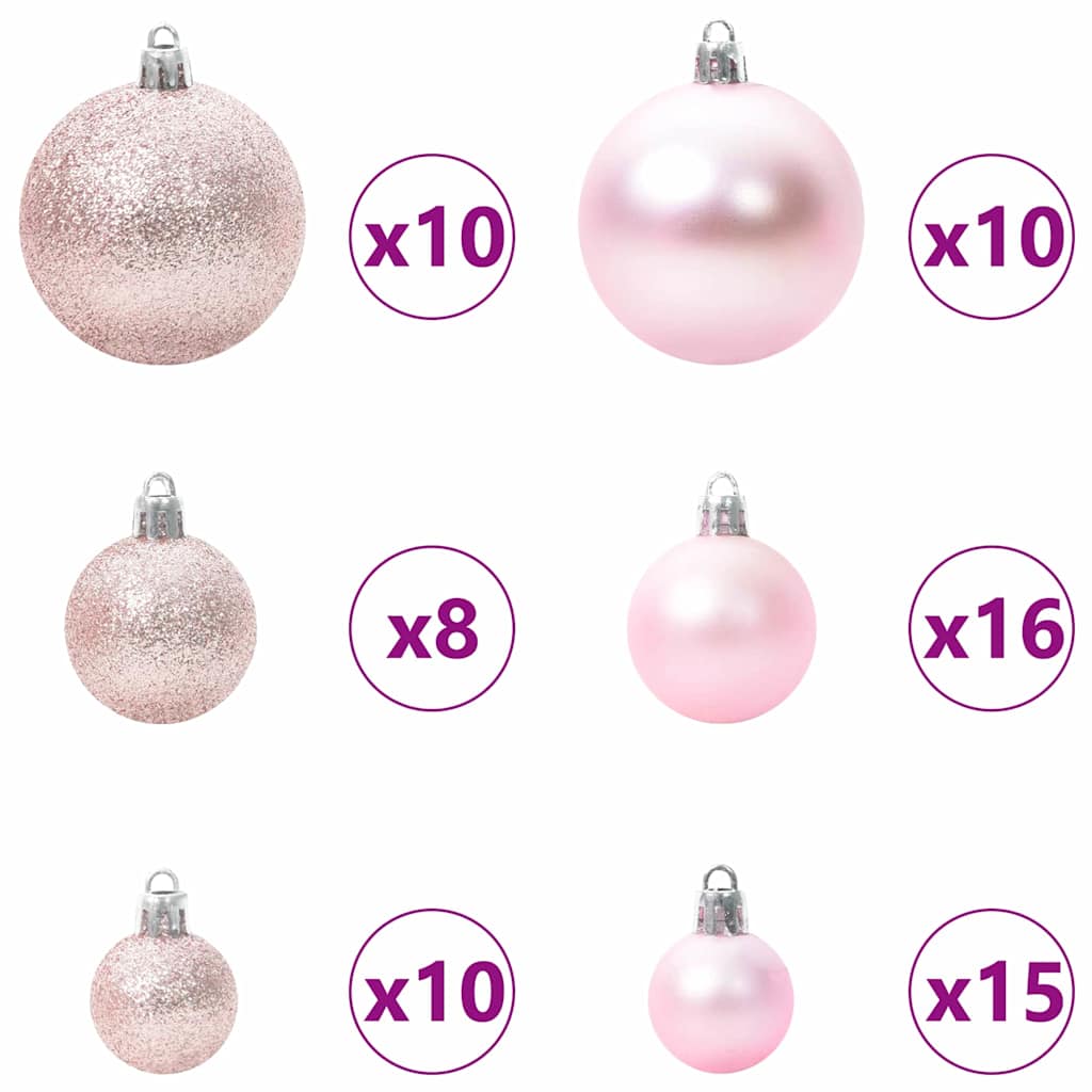 Kunstigt juletræ Grøn og hvid 180 cm PVC og metal og plast