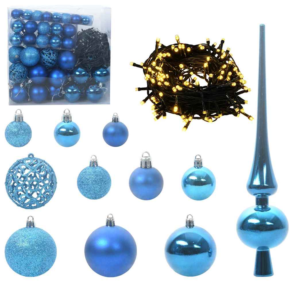 Kunstigt juletræ Grøn og hvid 180 cm PVC og metal og plast