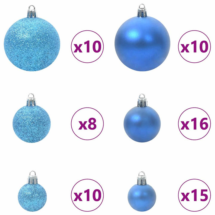 Kunstigt juletræ Grøn og hvid 180 cm PVC og metal og plast