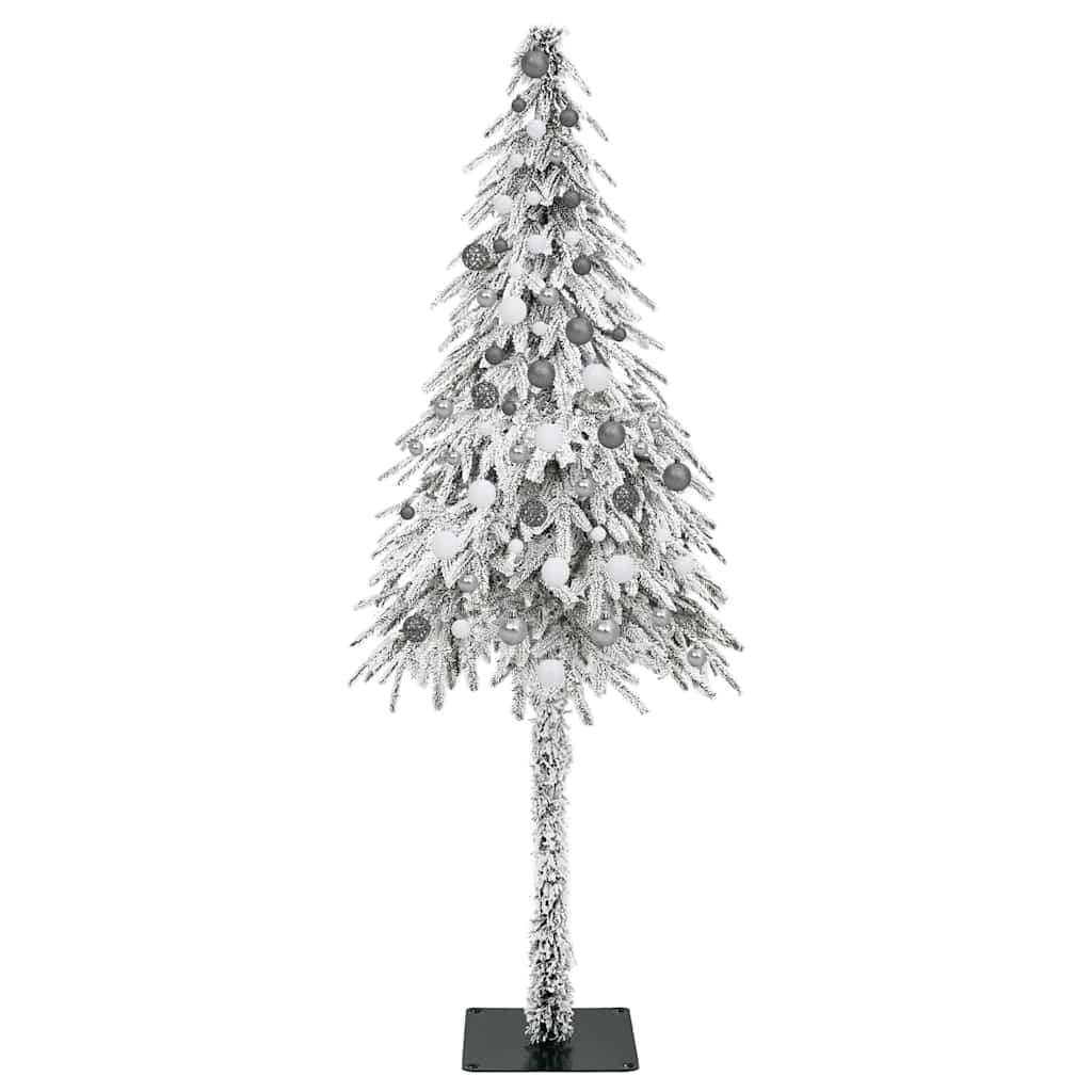 Juletræ med 300 LED'er med stativ Hvid 210 cm PE og Stål