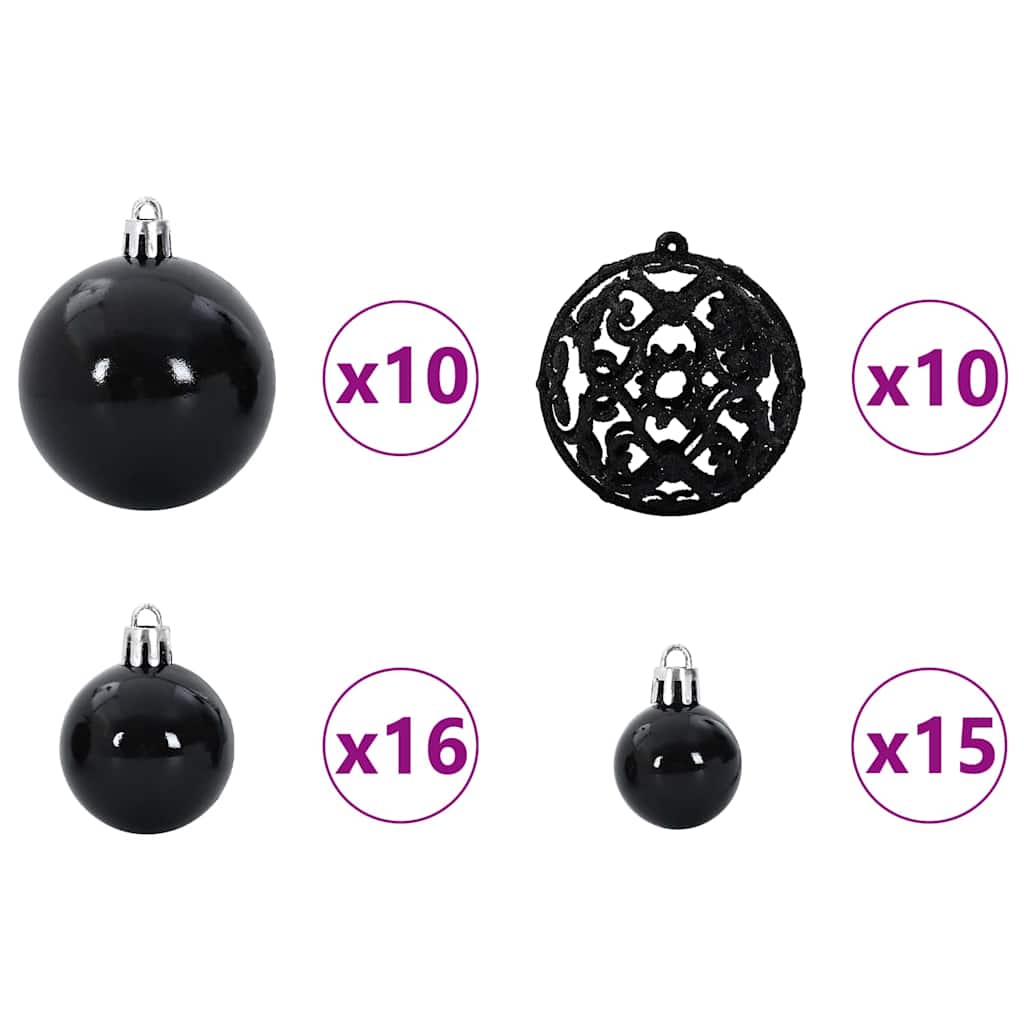 Juletræ med 300 LED'er med stativ Lyserød 210 cm PVC
