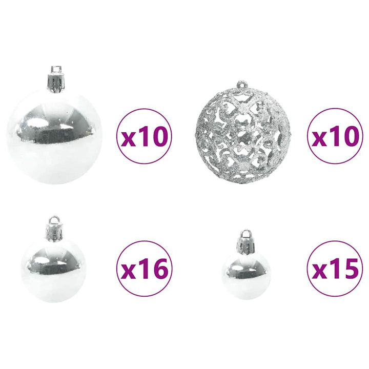Juletræ med 300 LED'er med stativ Lyserød 210 cm PVC