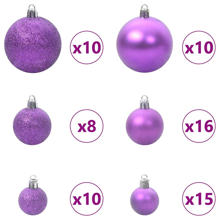 Juletræ med 300 LED'er med stativ Lyserød 210 cm PVC