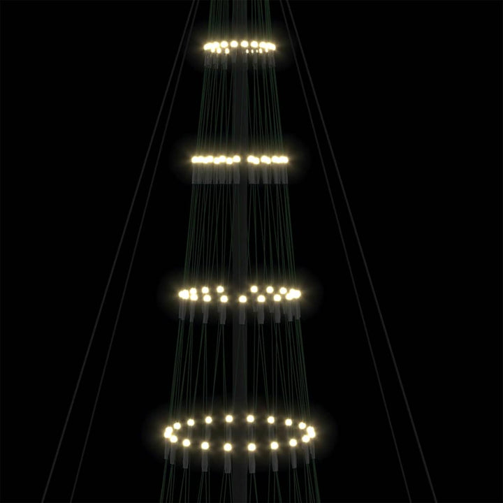 LED juletræ med 550 LED'er Varm hvid 160 x 160 x 500 cm Metal