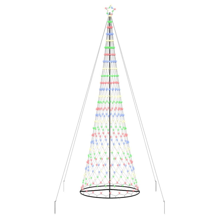 LED juletræ med 550 LED'er Flerfarvet 160 x 160 x 500 cm Metal