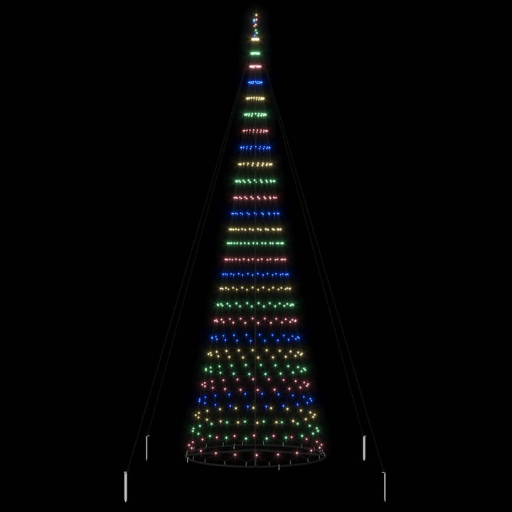 LED juletræ med 550 LED'er Flerfarvet 160 x 160 x 500 cm Metal