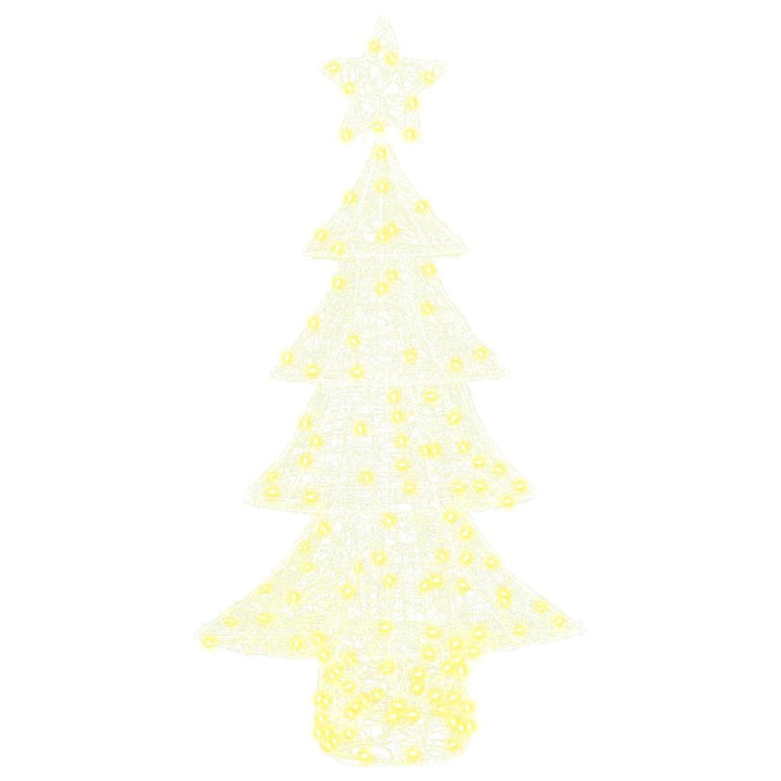 Juletræ med 160 LED'er Varm hvid 150 cm Akryl
