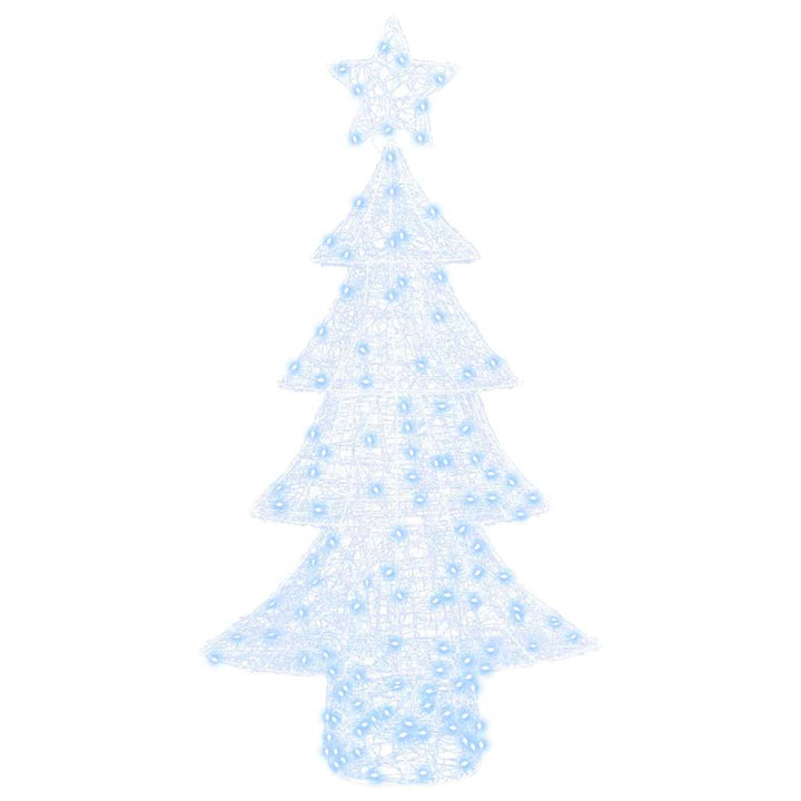 Juletræ med 160 LED'er Kold hvid 150 cm Akryl