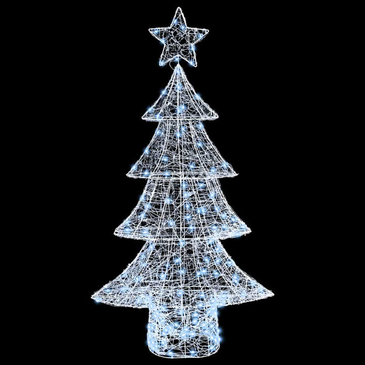 Juletræ med 160 LED'er Kold hvid 150 cm Akryl