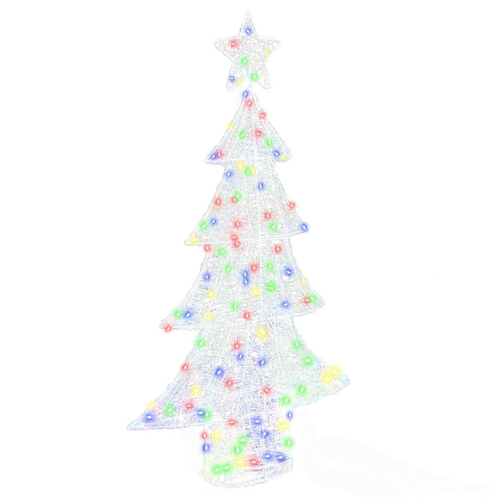 Juletræ med 160 LED'er Flerfarvet 150 cm Akryl