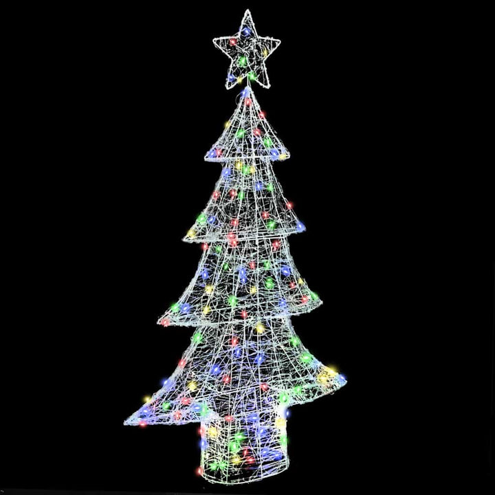 Juletræ med 160 LED'er Flerfarvet 150 cm Akryl