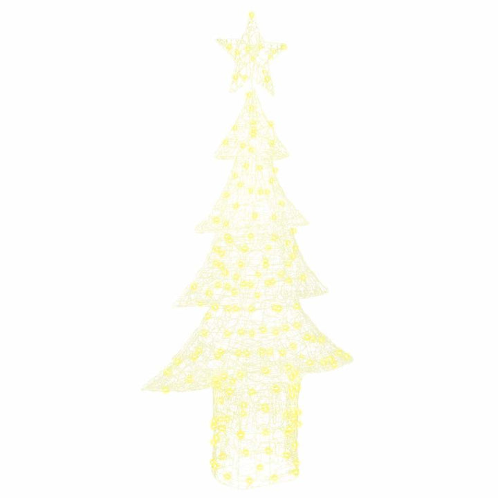 Juletræ med 240 LED'er Varm hvid 180 cm Akryl
