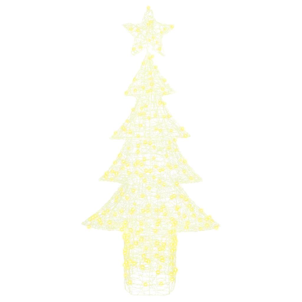Juletræ med 240 LED'er Varm hvid 180 cm Akryl