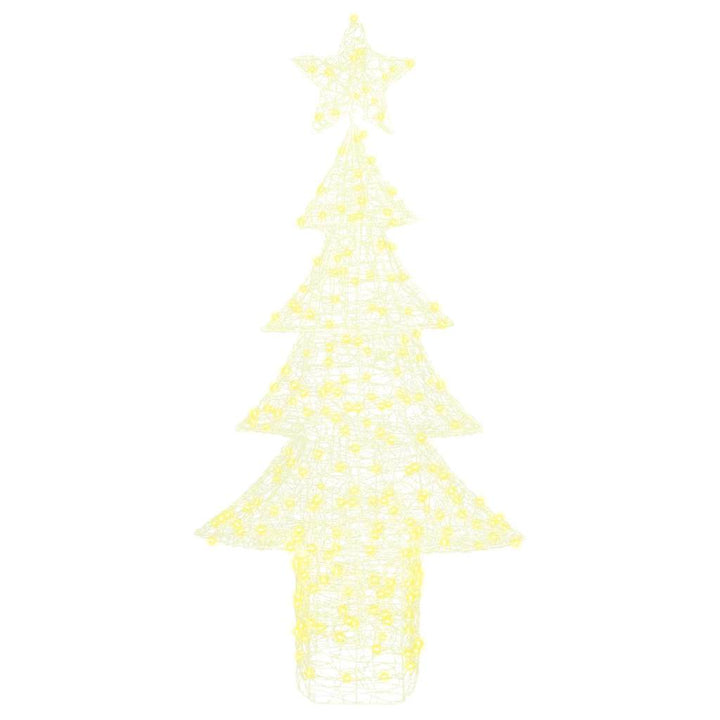Juletræ med 240 LED'er Varm hvid 180 cm Akryl