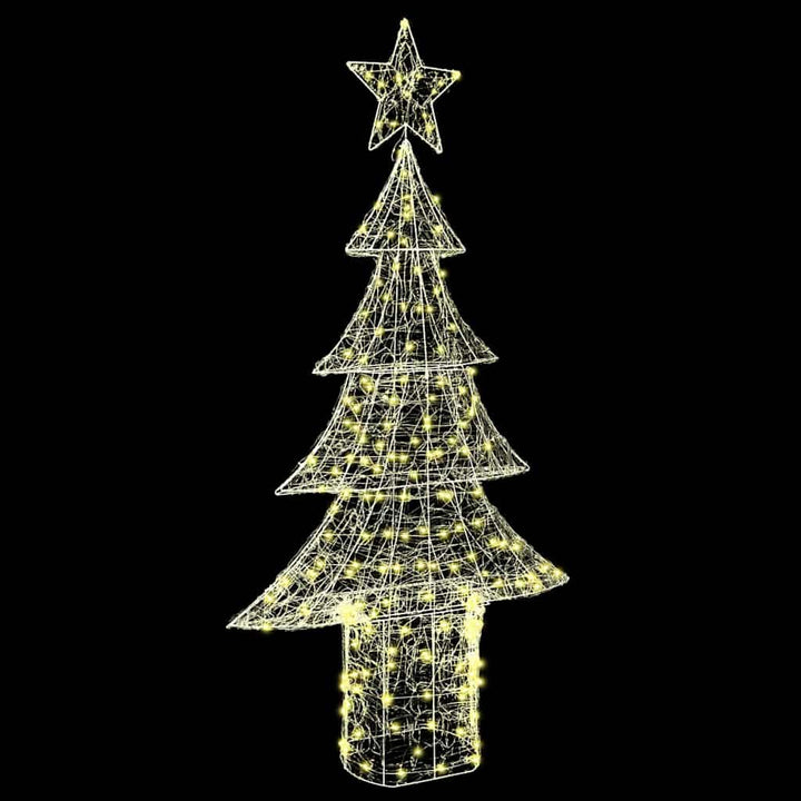 Juletræ med 240 LED'er Varm hvid 180 cm Akryl