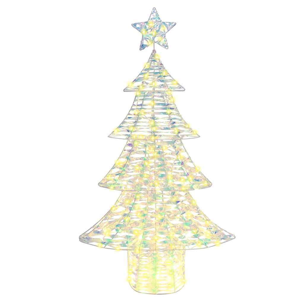 Juletræ med 160 LED'er Varm hvid 150 cm PET
