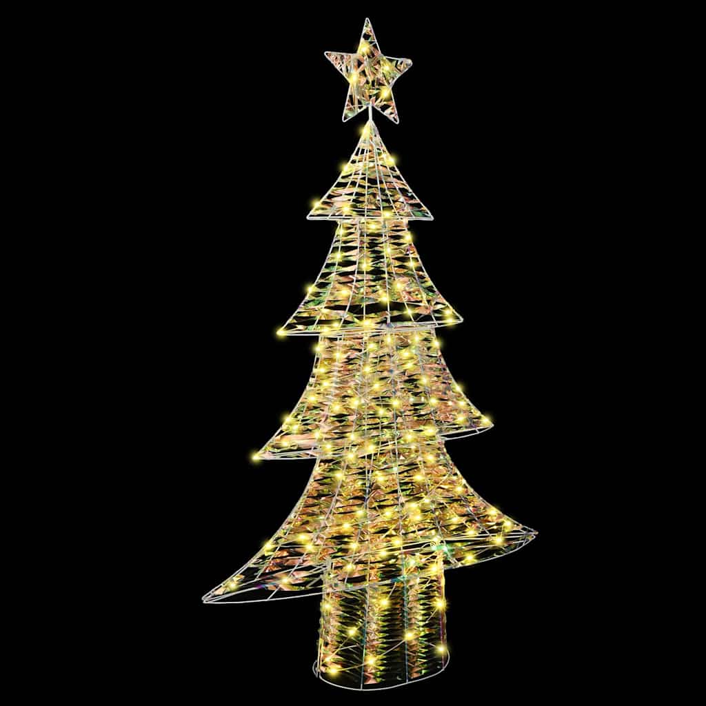 Juletræ med 160 LED'er Varm hvid 150 cm PET