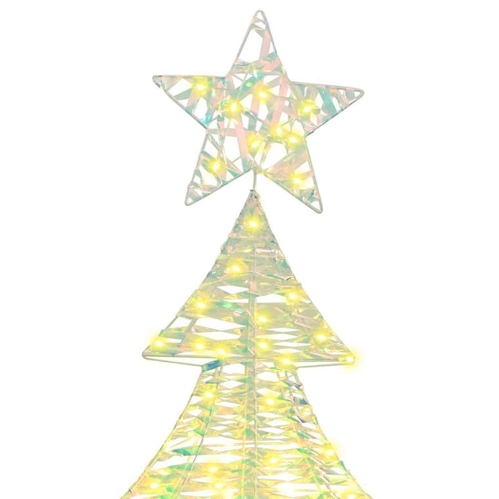 Juletræ med 240 LED'er Varm hvid 180 cm PET