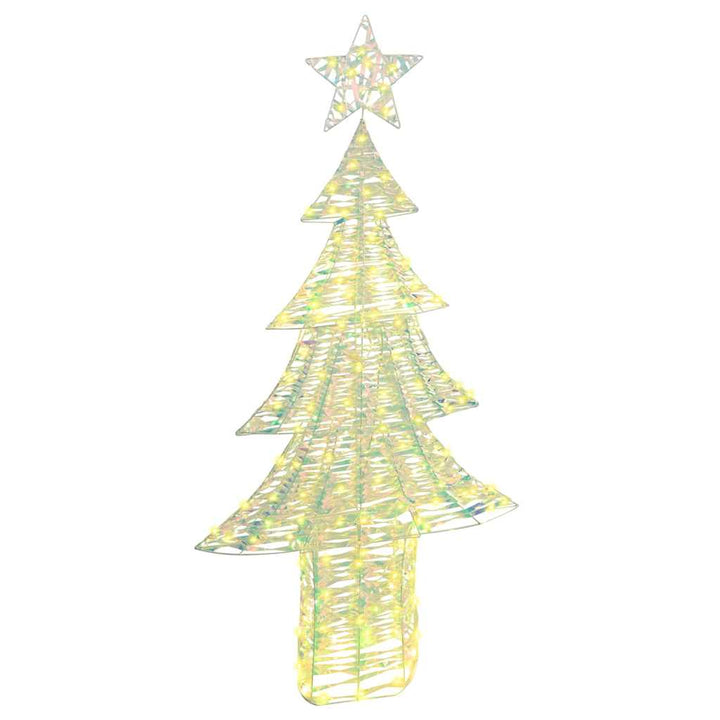 Juletræ med 240 LED'er Varm hvid 180 cm PET