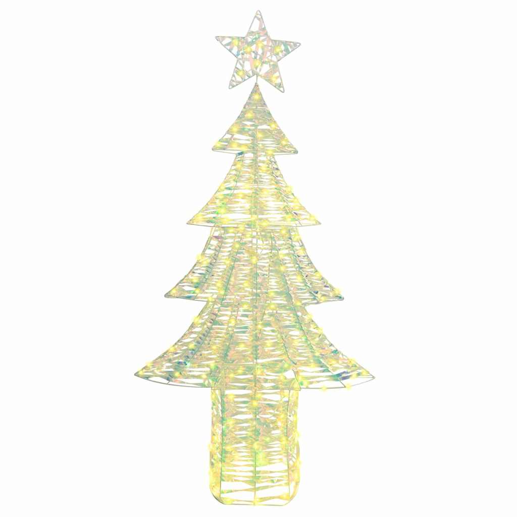Juletræ med 240 LED'er Varm hvid 180 cm PET