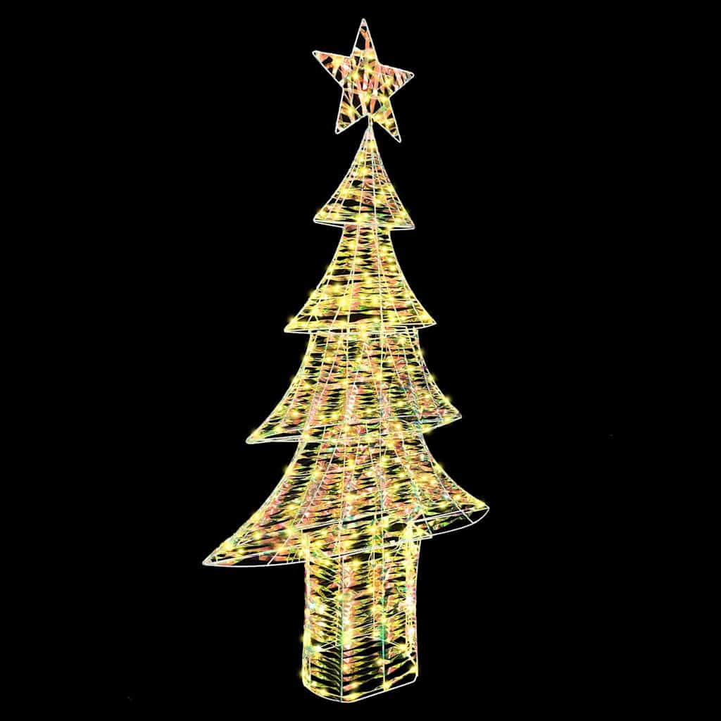 Juletræ med 240 LED'er Varm hvid 180 cm PET