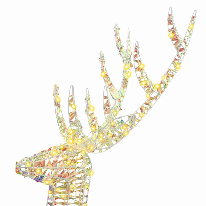 3D Rensdyr Varm hvid 180 cm PET