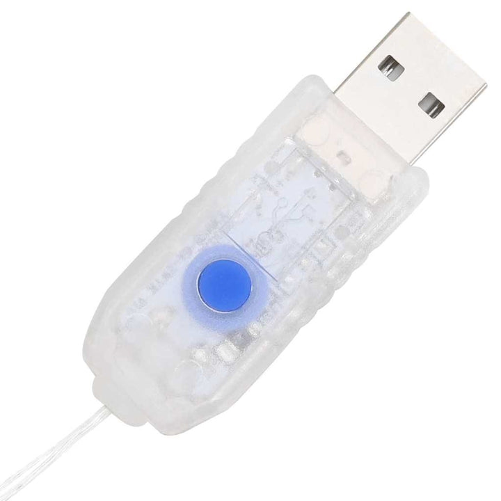 Krans med LED -strimmellys Varm hvid 120 cm Akryl