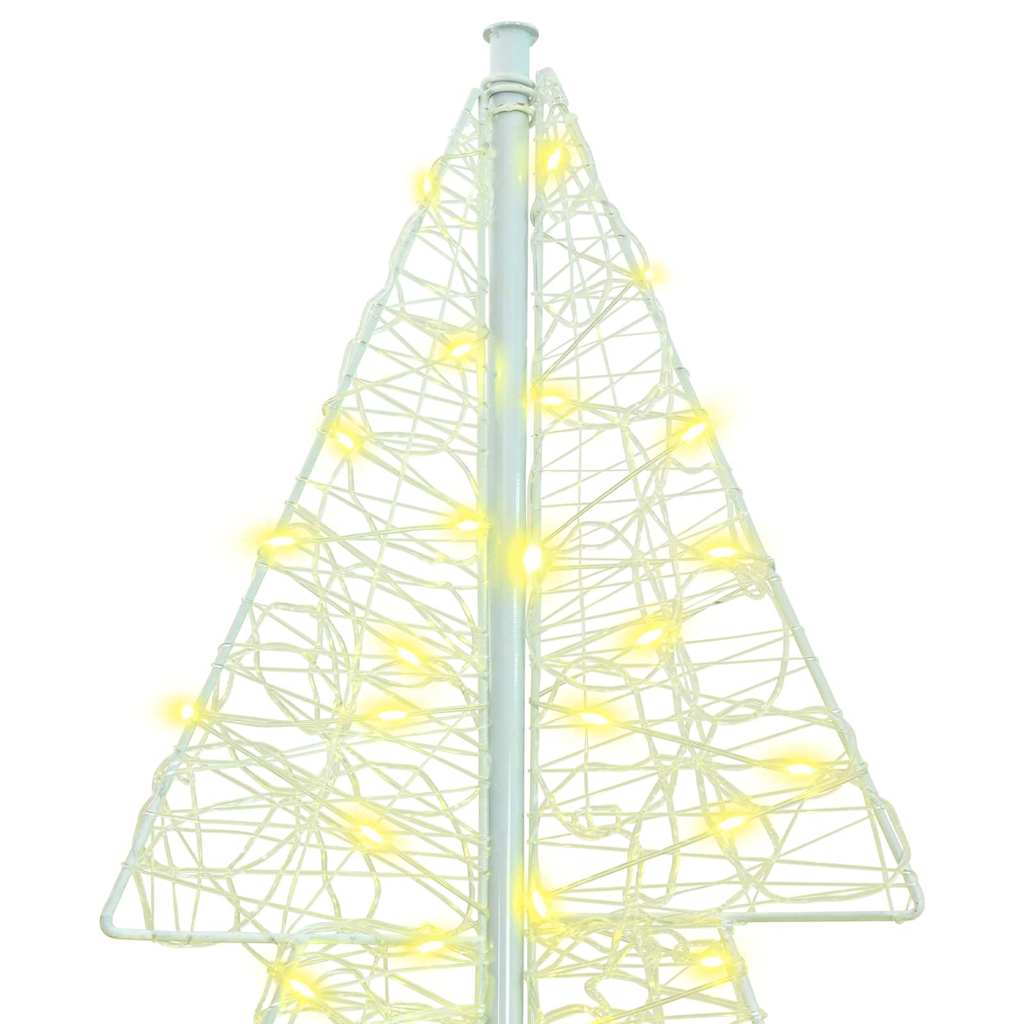 Juletræ med 240 LED'er Varm hvid 180 cm Akryl