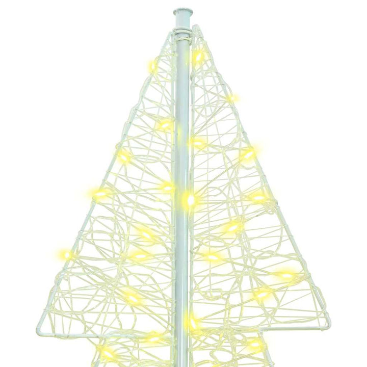 Juletræ med 240 LED'er Varm hvid 180 cm Akryl