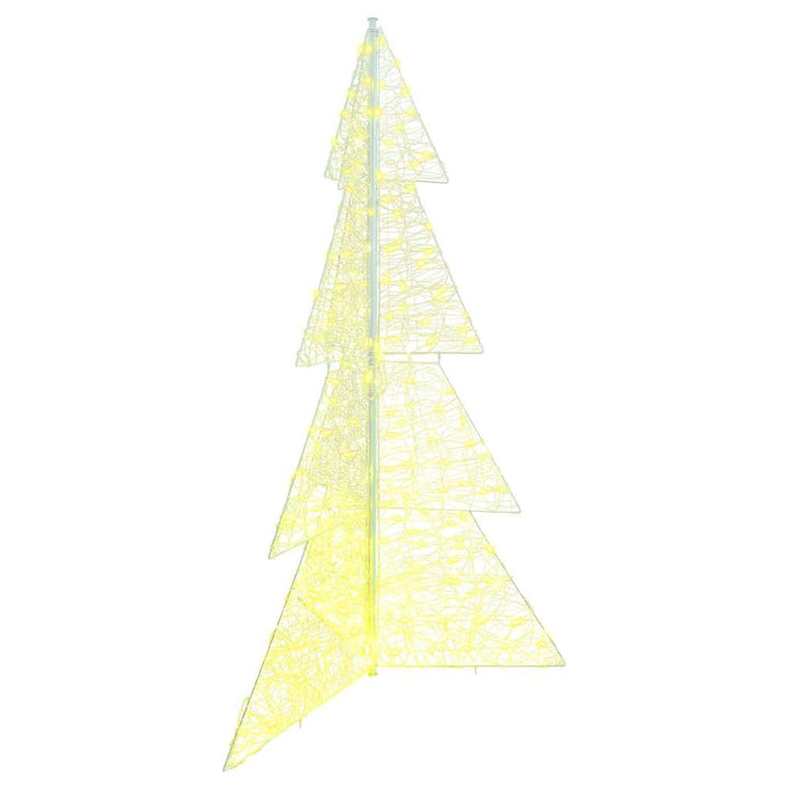Juletræ med 240 LED'er Varm hvid 180 cm Akryl