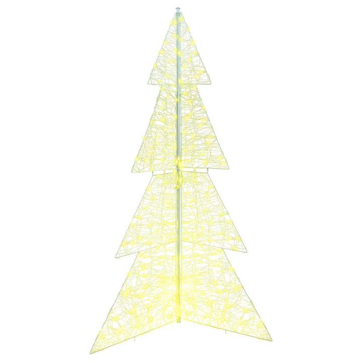 Juletræ med 240 LED'er Varm hvid 180 cm Akryl