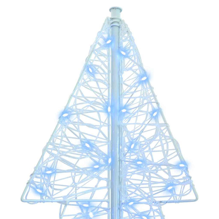 Juletræ med 240 LED'er Kold Hvid 180 cm Akryl