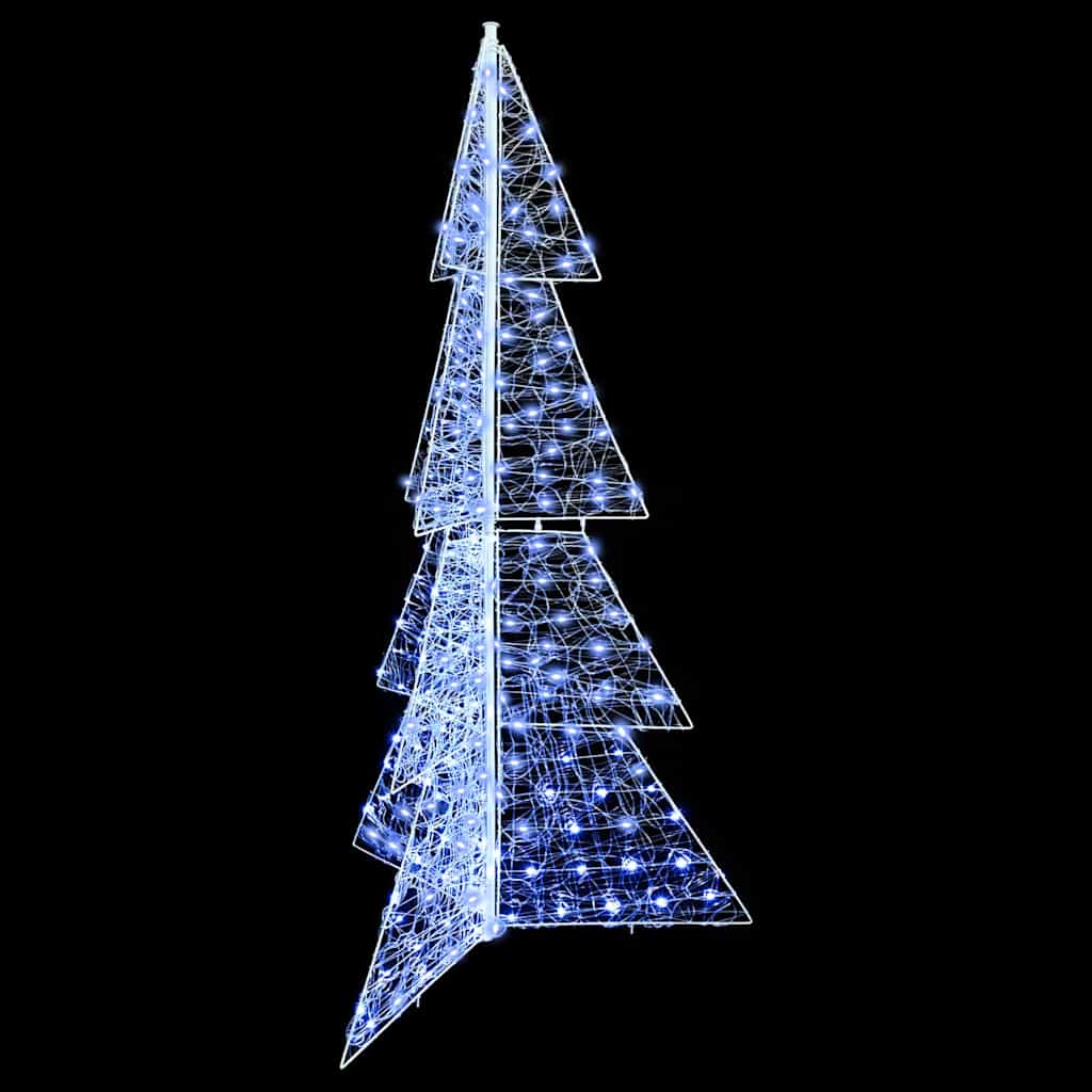 Juletræ med 240 LED'er Kold Hvid 180 cm Akryl