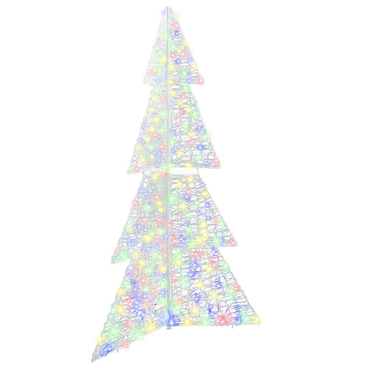Juletræ med 240 LED'er Flerfarvet 180 cm Akryl