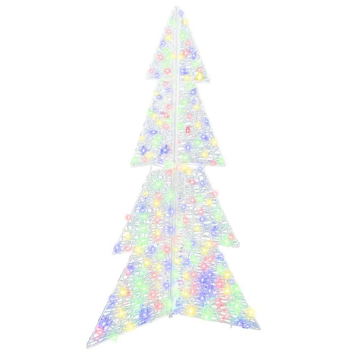 Juletræ med 240 LED'er Flerfarvet 180 cm Akryl